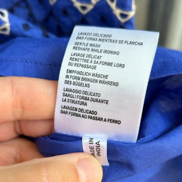 indi &  cold Broderie Anglaise Midi dress, size Large - Picture 9 of 9